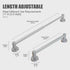 Towel Bar - Adjustable 304 Stainless Steel Towel Holder for Bathroom (11.8inch-22.6inch) Sturdy and Rustproof Wall Mounted Towel Rack for Bathroom...