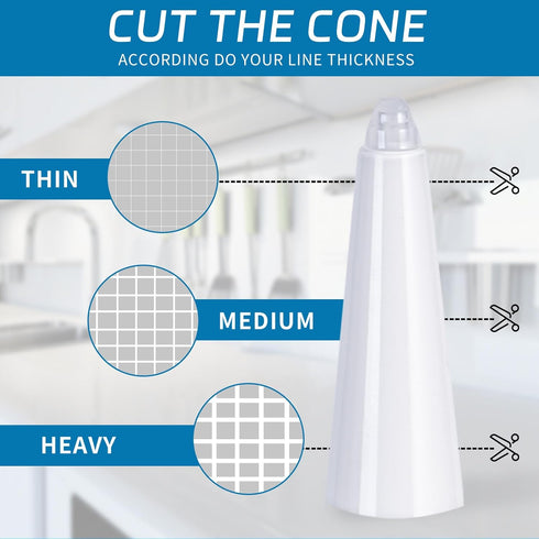 Deuvuo Tile Grout Repair Kit,12 Pcs White Grout Filler for Tile Floor, Grout Paint Pen Kit for Shower Bathroom Kitchen, Fast Drying Grout Sealer f...