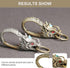 LIFKOME Dragon Head Carabiner Keychains Keyring Antique Brass Dragon Head Bead DIY Accessories for Keychain Gold...