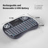 Backlit Mini Keyboard Touchpad Mouse, Portable 2.4Ghz Mini Wireless Keyboard with Touchpad Work for iPad, PC, Android TV Box, Smart TV, Tablet and...