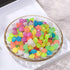 Glow in The Dark Stones - 100pcs Glowing Rocks Luminous Stone for Vase Fillers Fish Tank Aquariums Rocks Fake Jewels Crysetal Plastic Jewels Gem P...