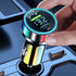 60W USB C Car Charger Adapter with Voltage Detection, PD30W+QC3.0 Fast Charge Cigarette Lighter Plug for iPhone/Android/Samsung/iPad Pro and More...