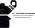 1PZ SSR-SD2 Brake Pads 2pcs Replacement for SDG SSR 50cc 70cc 110cc 125cc 140cc Thumpstar Coolster Orion Demon Stomp BSE Kayo Lifan YX Pit Dirt Bi...