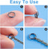 PH PandaHall 920 Pcs 4/5/6/7/8/10mm Iron Split Rings Double Loop Jump Ring Diameter for Jewelry Making Gunmetal...
