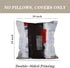 Red and Grey Abstract Art Pillow Cover, Modern Black White Wall Decorative Throw Pillows Cushion Cover for Bedroom Sofa Living Room 18 x 18 Inch S...