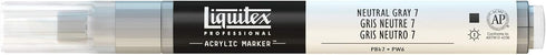 Liquitex Professional Fine Paint Marker, 8mm, Neutral Gray 7...