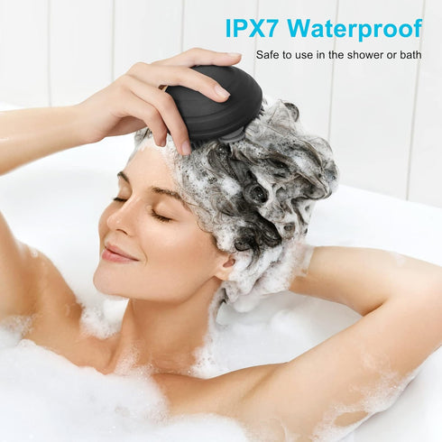 Portable Electric Scalp Massager - Rechargeable, IPX7 Waterproof Cordless Scalp Massager w/ 5 Kneading Modes & 100 Nodes, for Scalp Stress and Pai...
