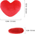 YINGGG Cute Plush Red Heart Pillow Love Pillow Cushion Toy Throw Pillows for Kids' Friends Fit for Living Heart Throw Decorative Pillows...