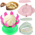 5 Pieces Bun Maker Dumpling Maker Steam Filled Plastic Mold and Filling Spoon Cooking Tool Set for Adults Press Steamed Stuffed Mould Make Delicio...