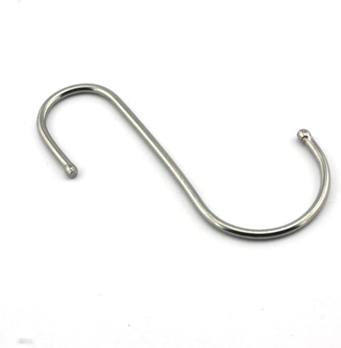 10 Pack Premium 4.5 inch Heavy Duty Stainless Steel S Hooks - S Shaped Hook - Hanger Hooks - Ideal for Hanging pots and Pans, Plants, Utensils, To...