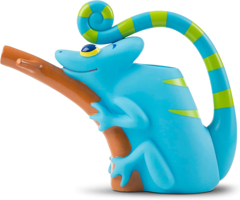 Melissa & Doug Sunny Patch Camo Chameleon Watering Can With Tail Handle and Branch-Shaped Spout...