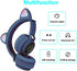 Kids Bluetooth Headphones,Wireless Over-Ear Headphones with Microphone,Cat Ear Headset with SD and TF Slot,Stereo Sound,Wireless and Wired Mode fo...