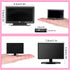 2 Pieces Dollhouse Miniature Furniture 1:12 Doll House Miniature TV Television with Remote Control Dollhouse Mini Model Toy Dollhouse Mini Decorat...