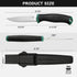 FLISSA Bushcraft Knife, Fixed Blade Knife with Nylon Sheath, Stainless Steel Blade, Ideal for Camping, Backpacking, Fishing, Hiking or Survival, 4...