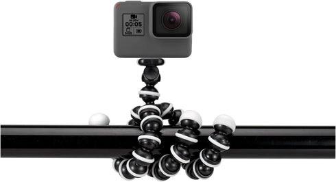 GPX 7 Inch Micro Smartphone Tripod, Includes Smartphone Adapter and Mounting Adapter, Max Height 6.1 Inches (TPD78B), Black...