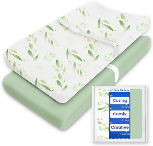 Changing Pad Cover for Girls Boys, TotBasic Premium Soft Boho Changing Table Covers, Stretchy Jersey Changing Table Sheets - Fits All Standard Cha...