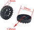 EUDAX 30mmx8mm Plastic Roll 2mm Dia Shaft Toys Wheel and 2mmx100mm STEM Shaft Round Rod Axles for DIY Toy RC Car Truck Boat Helicopter Model Part ...