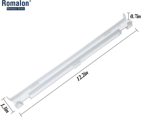 Romalon 2-Pack 2223320 Track Refrigerator Crisper Drawer Slide Rail Fit for Whirl-Pool Refrigerator Pan Slide Replace Number 1016208, AH869557, EA869557, PS869557 - a Set of Rails