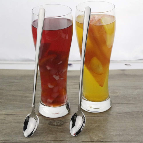 Long Handle Spoon, 9-inch Ice Tea Spoon, DEALIGHT Premium 18/10 Stainless Steel Iced Teaspoon for Mixing, Cocktail Stirring, Tea, Coffee, Milkshak...