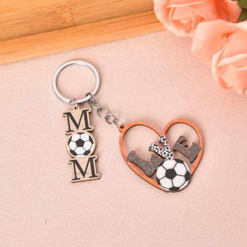 Basketball Softball Baseball Soccer Rugbyball Volleyball Mom Keychain from Daughter Son to Mother Birthday Gifts for Mama...
