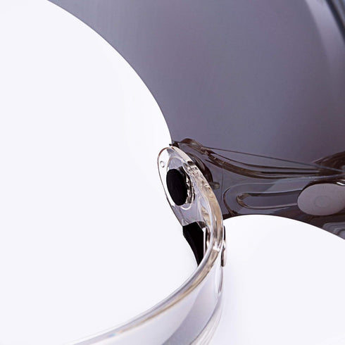 Flip Shield Visor for 3-Snap Motorcycle Half Open Face Helmets (Chrome Mirror)...