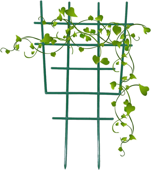 2Pcs Green Garden Plant Cages Stand Plants Climbing Shelf Indoor Outdoor Climbing Plants Plant Container Accessories...