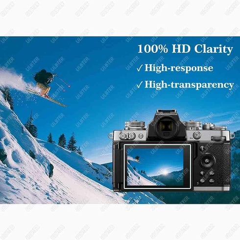 Screen Protector for Nikon Z fc Zfc Digital Camera & Hot Shoe Cover, 0.3mm 9H Hardness Tempered Glass Saver Anti-Scrach Anti-Fingerprint Anti-Bubb...