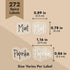 Talented Kitchen 272 Spice Labels Stickers, Clear Spice Jar Labels Preprinted for Seasoning Herbs Kitchen Spice Rack Organization, Water Resistant...
