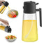 2 in 1 Oil Dispenser and Oil Sprayer Premium Olive Oil Dispenser Bottle with Non-Drip Spout Oil Mister Oil Spray Bottle for Cooking, Kitchen, Sala...