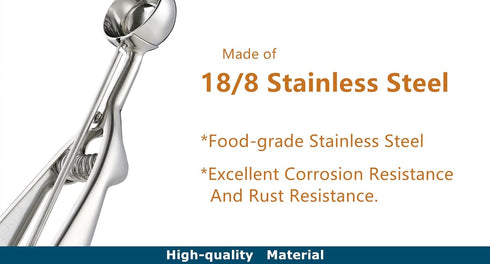 Professional 18/8 Stainless Steel Small Cookie Scoop...
