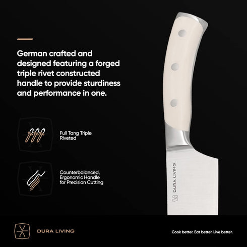 2-Piece Professional Kitchen Knife Set – Ultra Sharp, Precision Forged High Carbon German Stainless Steel, 5" Utility & 3.5" Paring Knives, Ergono...