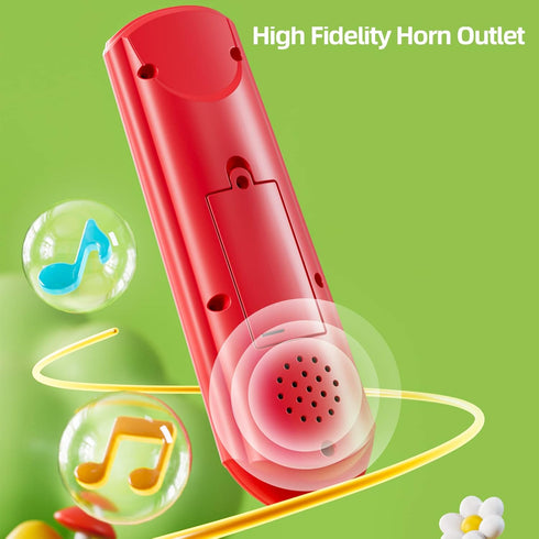 Musical TV Remote Control Toy with Light & Sound - Early Educational Toy with English Spanish and French 3 Language, Sensory Learning Toys for Inf...