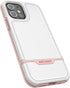 ENCASED Protective Rebel Series Compatible with iPhone 12 Case Heavy Duty Full Body Rugged Cover - White/Pink...