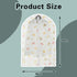 5 Pack Hanging Clothes Covers Clear Clothes Bags Hanging Dust Clothes Protectors Dry Cleaner Home Storage Travel (60×80, Fruit)...