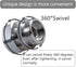 Garden Hose Swivel Adapter, 3/4" GHT Solid Brass Hose Connectors Adapters,3/4 GHT Female x 3/4 GHT Male Hose Adapter...