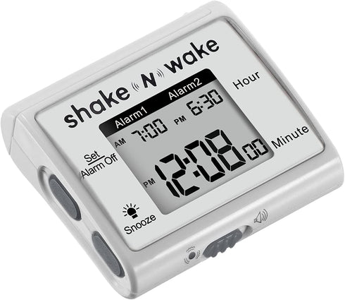 Tech Tools Vibrating Alarm Clock - Shake N Wake - Silent Alarm Wristband Watch - with Dual Alarms...