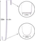 Sattiyrch 15" Wreath Hanger for Front Door,Sturdy Steel Wreath Door Hanger,Over The Door Hanger Hook (White,1)...