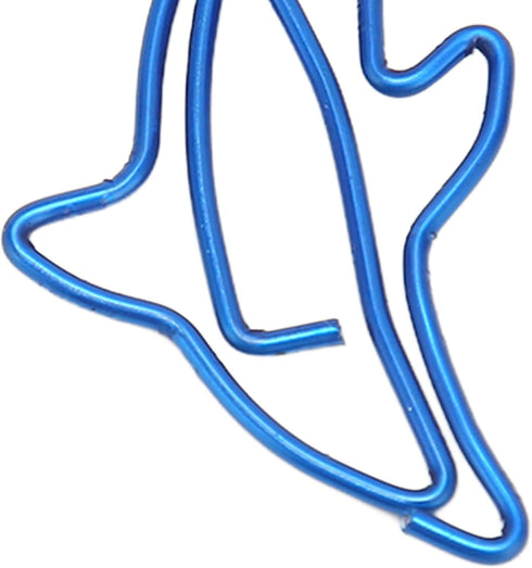 100Pcs Paper Clips, Dolphin Shaped Paper Clip Memo Note Clips Bookmark Clips Cute Paper Clips School Office Supplies...