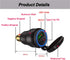 iMESTOU Aluminum DIN Plug 30W 5A Power Delivery Motorcycle Dual USB Charger QC 3.0 Quick Charge Power Adapter Waterproof Fits for 12V-24V BMW Duca...