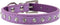 Cute Dazzling Sparkling Elegant Fancy Suede Leather 1 Rows Bling Rhinestone Crystal Jeweled Small Pet Cat Dog Puppy Collar(Purple,M)...