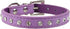Cute Dazzling Sparkling Elegant Fancy Suede Leather 1 Rows Bling Rhinestone Crystal Jeweled Small Pet Cat Dog Puppy Collar(Purple,M)...