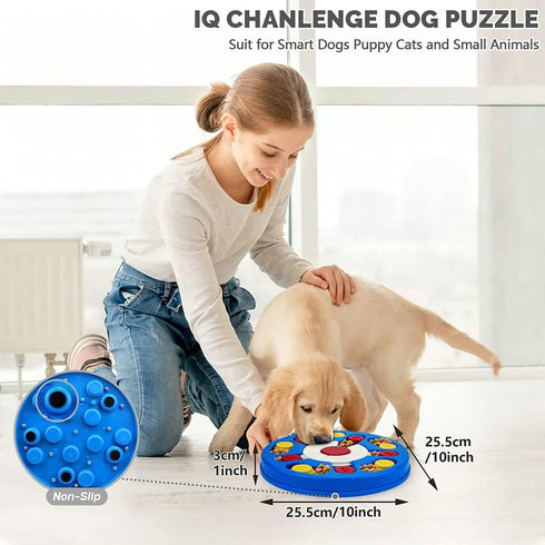 Yoboeew Dog Puzzle Toys Interactive Dog Game for Dogs Mentally Stimulating Treat Dispenser for Smart Dogs Treat Training, Dog Enrichment Toys Gift...