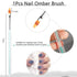 BQAN 5pc Nail Art Brushes Nail Ombre Brush Nail Design Painting Brushes UV Gel Nail Brush Professional Nail Art Design Brushes set...