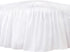 Biscaynebay Wrap Around Bed Skirts for King & Cal King Beds Extra Short Drop of 9", White Elastic Dust Ruffles Easy Fit Wrinkle & Fade Resistant S...