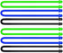 6Pcs 12-Inch Silicone Cable Tie, Steel-Core Twist Ties, Reusable Rubber Straps for Organizing, Dia 5mm...