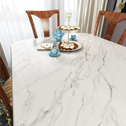 Decotalk Marble Contact Paper Peel and Stick Countertops Contact Paper White Marble Wallpaper for Countertops Waterproof Matte Marble Counter Top ...