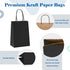 GSSUSA Kraft Paper Gift Bags 5.25x3.75x8'' 20 Pcs, Black Paper Bags with Handles, Bulk Kraft Gift Bag for Shopping, Craft, Grocery, Party, Retail,...