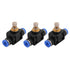 uxcell® 3pcs Tube Speed Control Quick Connector Pneumatic Push in Fitting 6mm to 6mm...