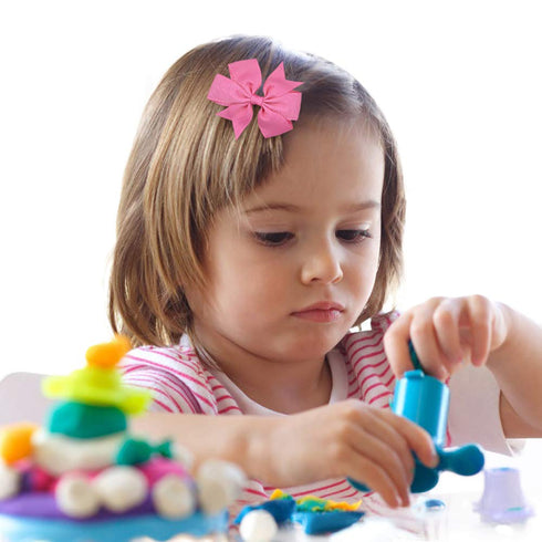 Choicbaby 40pcs Baby Girls Grosgrain Ribbon Pinwheel Hair Bows Alligator Clips Hair Pins Barrettes for Toddler Infants Newborn...