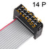 uxcell IDC 14 Pins Connector Flat Ribbon Cable Female Connector Length 30cm 2.54mm Pitch,5pcs...
